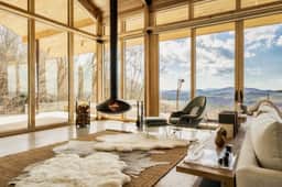 Modern Mountain-View Luxe Glass Frame Cabin