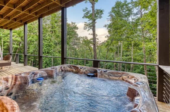 Relaxing Blue Ridge Cabin Retreat with Hot Tub and Mountain Views