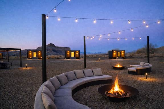 Luxury Glass Tiny House and Sauna