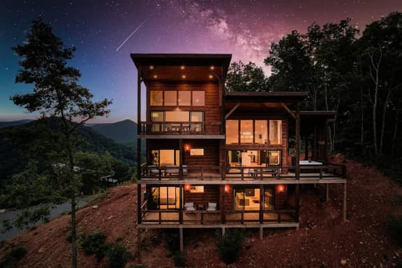 6 Bedroom Mountain Cabin w/ Hot Tub & Game Room - Image 1