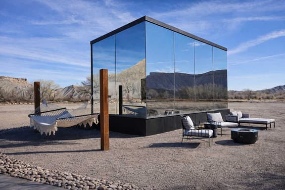 Luxury Glass Tiny House and Sauna